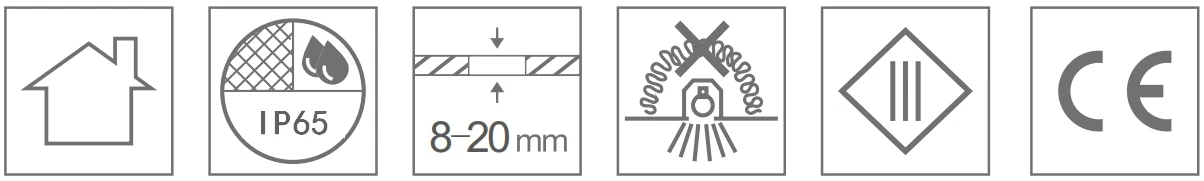 Karma IP65 Version Round/Trim — техникийн тэмдэглэгээ