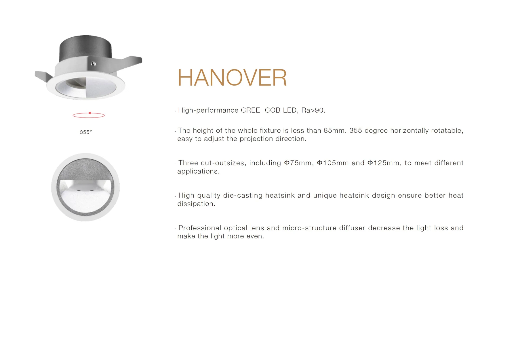Hanover Fixed/Round/Trim — дэлгэрэнгүй зураг